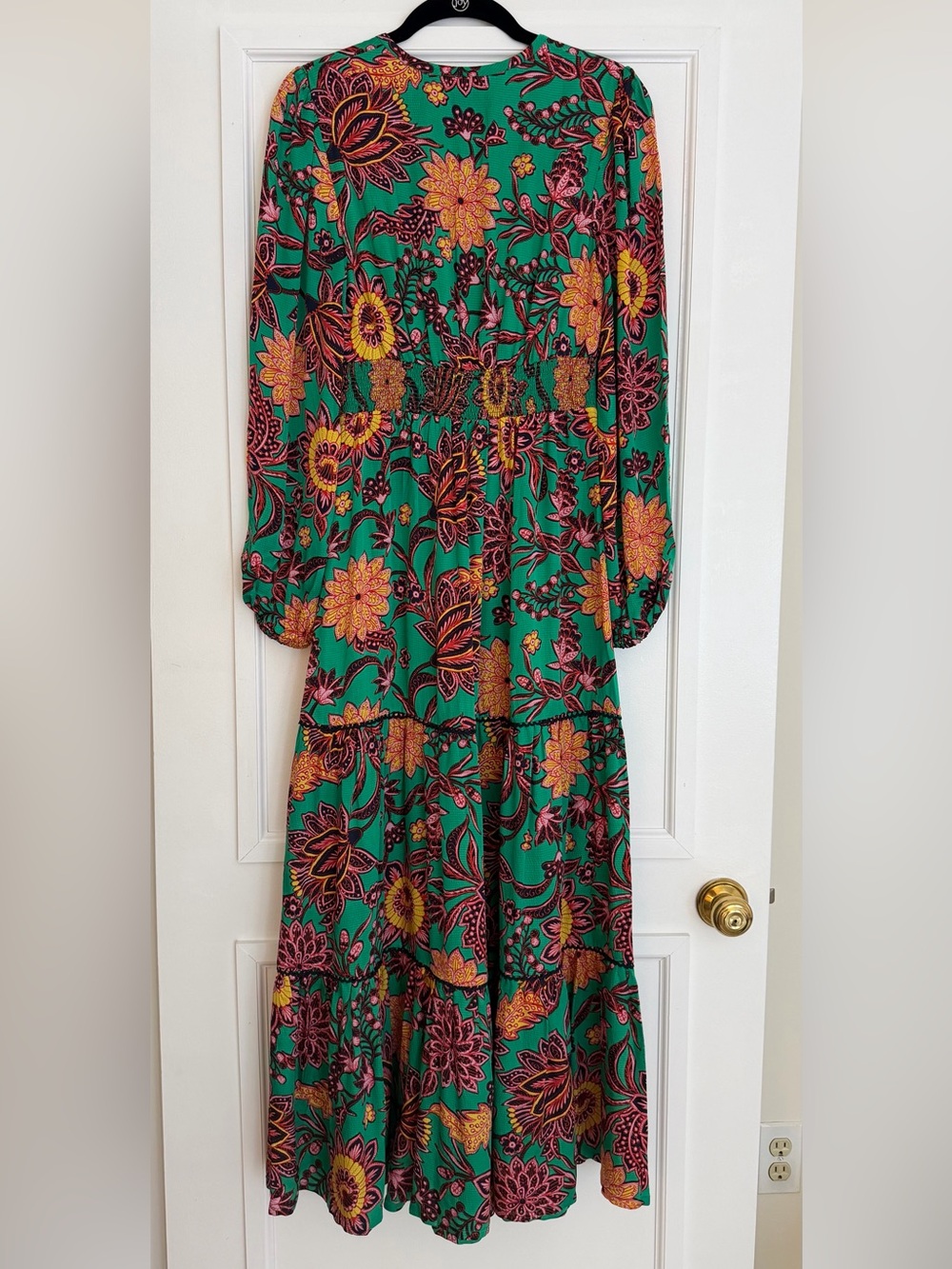 Boden Green Floral Maxi Dress with Paisley Pattern - Picture 2 of 6